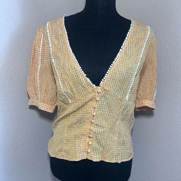 Free People Ivy Gingham Top - Picture 3 of 9